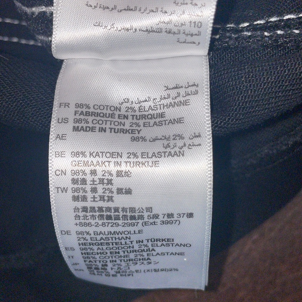 Sandro Paris Black Denim Contrast Stitch Mini Skirt - Picture 8 of 9